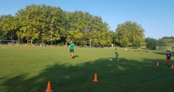 Les U6, U7, U8, U9 à l’entrainement.